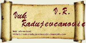 Vuk Radujevčanović vizit kartica